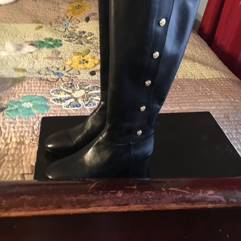 Black button up boots